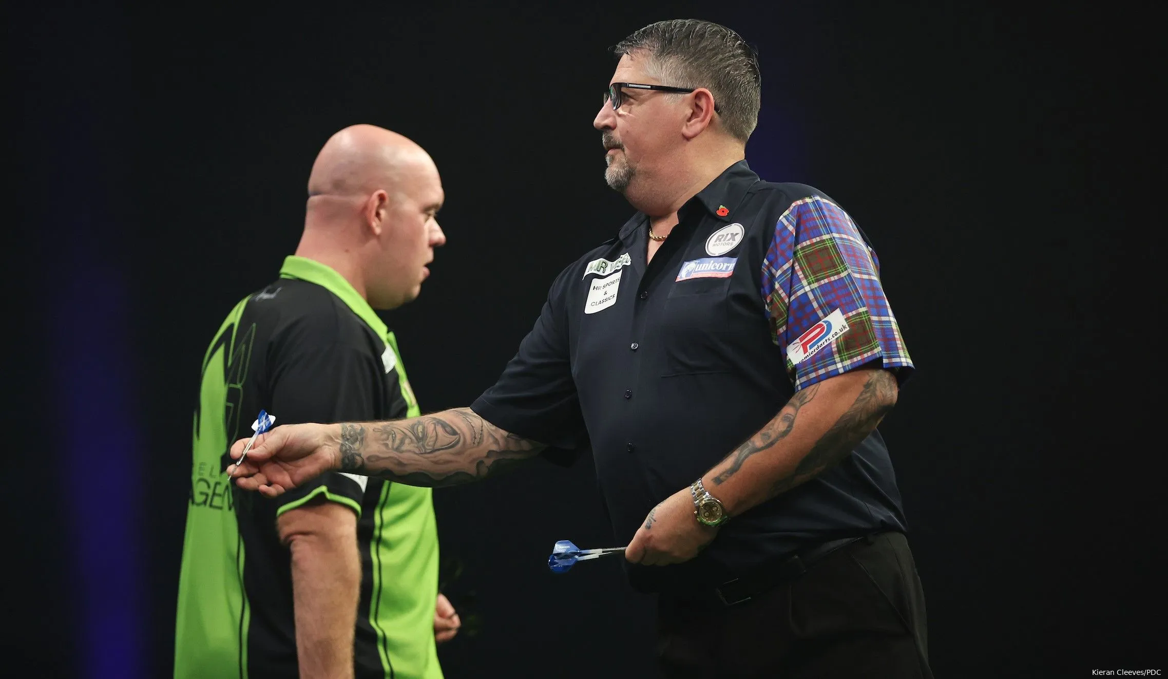 Standings groups AEFG at Grand Slam of Darts 2024 Defending